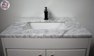 Volpa USA Capri 30" Modern Bathroom Vanity White MTD-3530W-1C CMIU