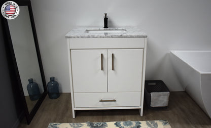 Volpa USA Capri 30" Modern Bathroom Vanity White MTD-3530W-1C FMIU