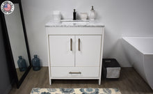 Load image into Gallery viewer, Volpa USA Capri 30&quot; Modern Bathroom Vanity White MTD-3530W-1C FSMIU