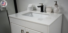 Load image into Gallery viewer, Volpa USA Capri 30&quot; Modern Bathroom Vanity White MTD-3530W-1W CFMIU