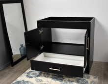 Load image into Gallery viewer, Capri 36&quot; Cabinet Only Black MTD-3536BK-0angleopen1