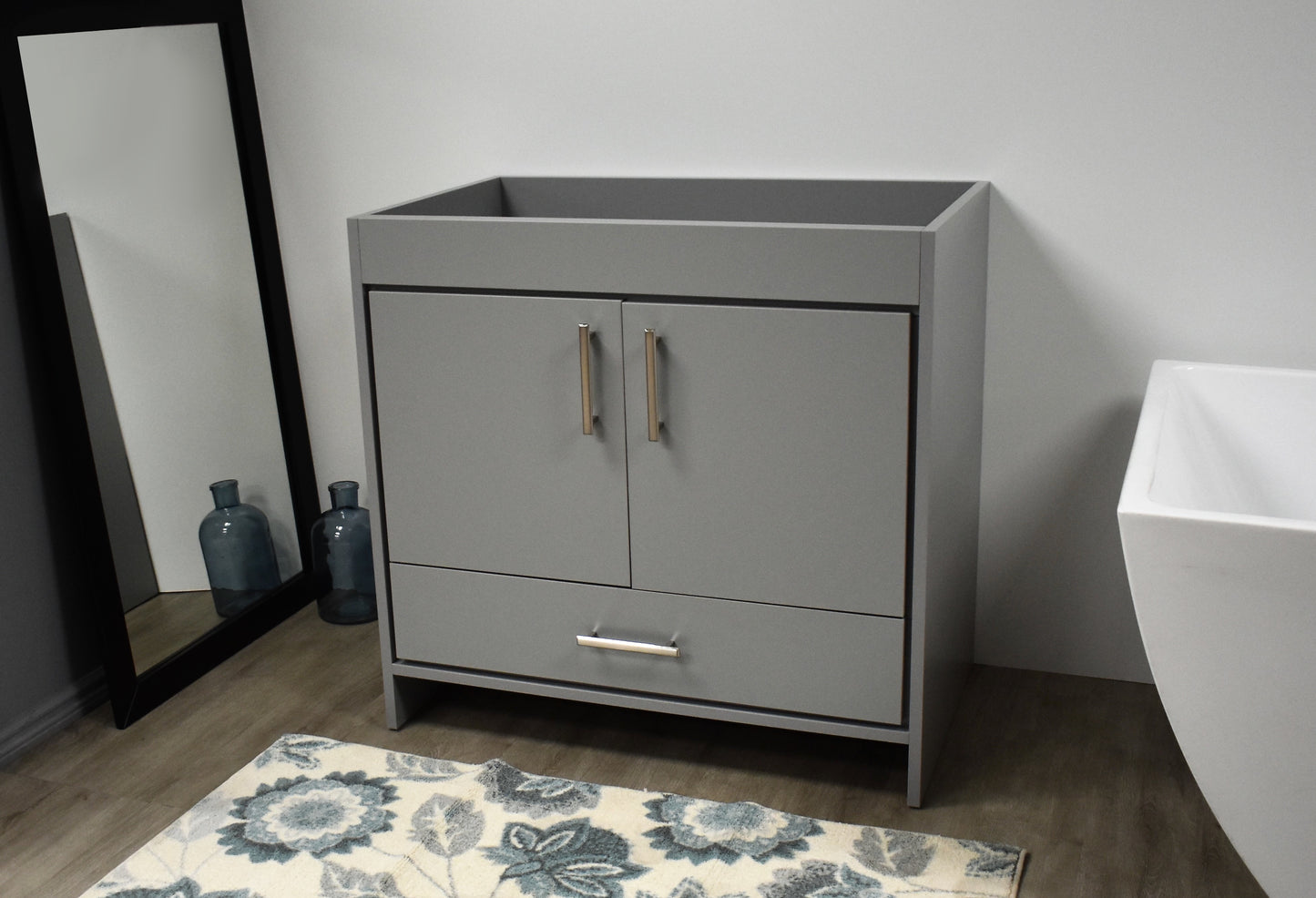 Capri 36" Cabinet Only Grey MTD-3536G-0angle1