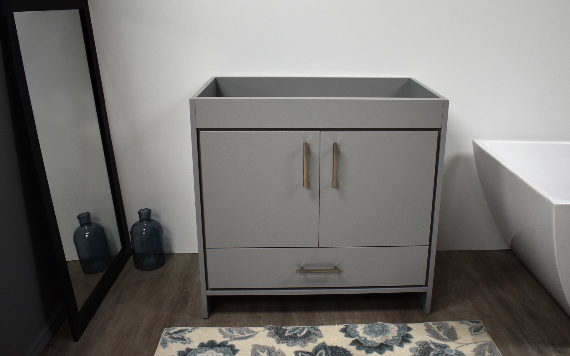 Capri 36" Cabinet Only Grey MTD-3536G-0front1