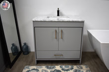 Load image into Gallery viewer, Volpa USA Capri 36&quot; Modern Bathroom Vanity Grey MTD-3536G-1C MIU