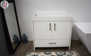 Capri 36" Cabinet Only White MTD-3536W-0front