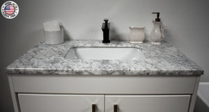 Volpa USA Capri 36" Modern Bathroom Vanity White MTD-3536W-1C MIU C