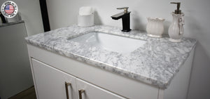 Volpa USA Capri 36" Modern Bathroom Vanity White MTD-3536W-1C MIU CF