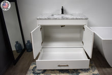 Load image into Gallery viewer, Volpa USA Capri 36&quot; Modern Bathroom Vanity White MTD-3536W-1C MIU FO