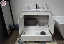 Load image into Gallery viewer, Volpa USA Capri 36&quot; Modern Bathroom Vanity White MTD-3536W-1C MIU FOS