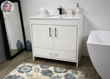 Load image into Gallery viewer, Volpa USA Capri 36&quot; Modern Bathroom Vanity White MTD-3536W-1W ASMIU