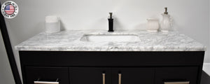 Volpa USA Capri 48" Modern Bathroom Vanity Black MTD-3548BK-1C MIUC