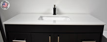 Load image into Gallery viewer, Volpa USA Capri 48&quot; Modern Bathroom Vanity Black MTD-3548BK-1W MIUC