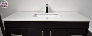 Volpa USA Capri 48" Modern Bathroom Vanity Black MTD-3548BK-1W MIUC