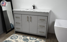 Load image into Gallery viewer, Volpa USA Capri 48&quot; Modern Bathroom Vanity Grey MTD-3548G-1C MIUA