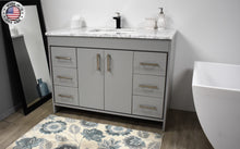 Load image into Gallery viewer, Volpa USA Capri 48&quot; Modern Bathroom Vanity Grey MTD-3548G-1C MIUAS