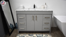 Load image into Gallery viewer, Volpa USA Capri 48&quot; Modern Bathroom Vanity Grey MTD-3548G-1C MIUFS