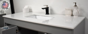 Volpa USA Capri 48" Modern Bathroom Vanity Grey MTD-3548G-1W MIUCF