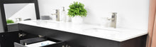 Load image into Gallery viewer, Volpa USA Capri 60&quot; Modern Bathroom Double Sink Vanity Black MTD-3560DBK-1W c