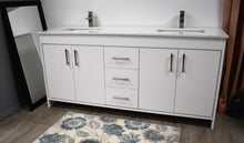 Load image into Gallery viewer, Volpa USA Capri 60&quot; Modern Bathroom Double Sink Vanity White MTD-3560DW-1W a