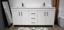 Load image into Gallery viewer, Volpa USA Capri 60&quot; Modern Bathroom Double Sink Vanity White MTD-3560DW-1W 