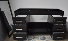 Load image into Gallery viewer, Capri 60&quot;  Cabinet only Black MTD-3560SBK-10_front_open