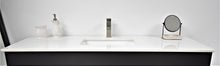 Load image into Gallery viewer, Volpa USA Capri 60&quot; Modern Bathroom Single Vanity Black MTD-3560SBK-1W C