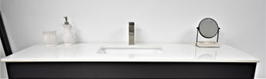 Volpa USA Capri 60" Modern Bathroom Single Vanity Black MTD-3560SBK-1W C
