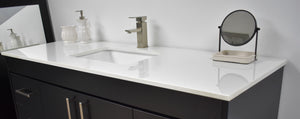 Volpa USA Capri 60" Modern Bathroom Single Vanity Black MTD-3560SBK-1W CF