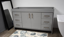 Load image into Gallery viewer, Capri 60&quot;  Cabinet only Grey MTD-3560SG-10angle