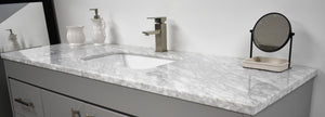 Volpa USA Capri 60" Modern Bathroom Single Sink Vanity Grey MTD-3560SG-1C CF