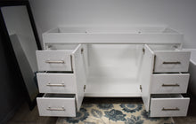 Load image into Gallery viewer, Capri 60&quot;  Cabinet only White MTD-3560SW-10_front_open