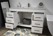 Load image into Gallery viewer, Volpa USA Capri 60&quot; Modern Bathroom Single Sink Vanity White MTD-3560SW-1C  aos
