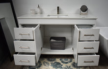 Load image into Gallery viewer, Volpa USA Capri 60&quot; Modern Bathroom Single Vanity Grey MTD-3560SG-1W FOS