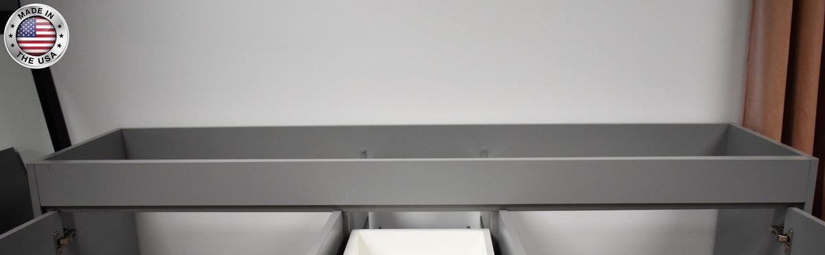 Capri 72" Double Sink Cabinet only Grey MTD-3572DG-10top