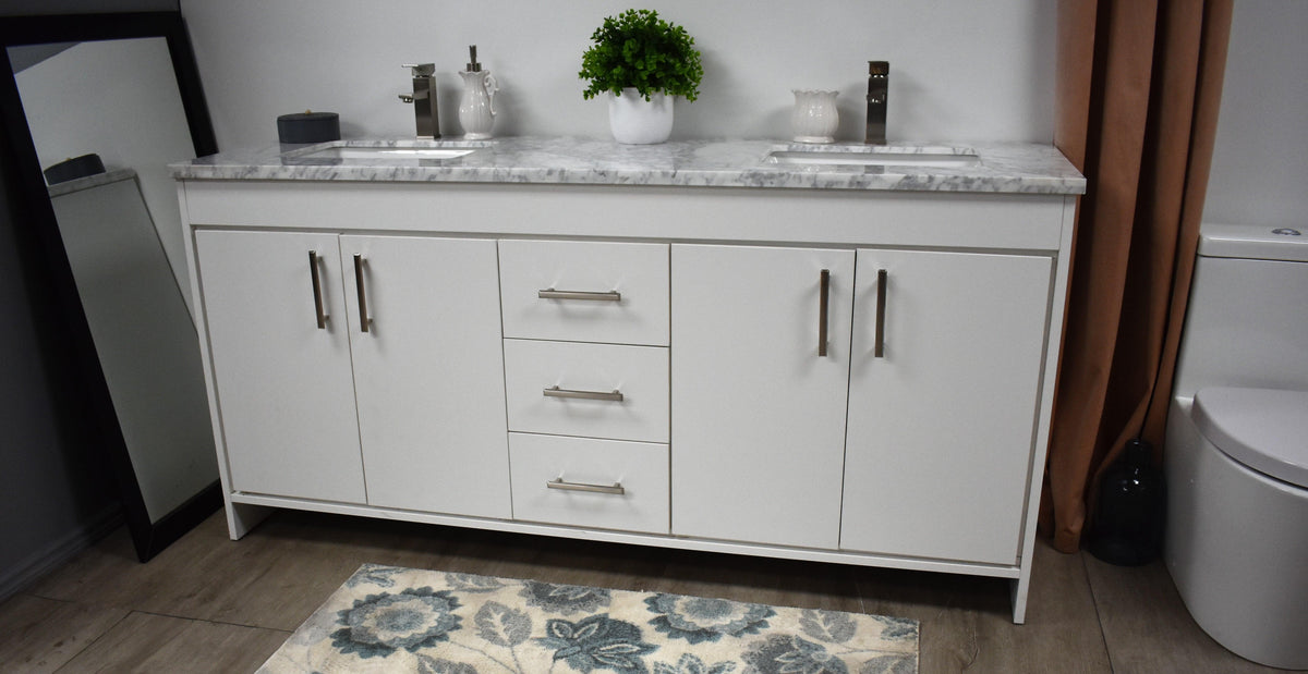 Volpa USA Capri 72" Modern Bathroom Double Sink Vanity White MTD-3572DW-1C  as