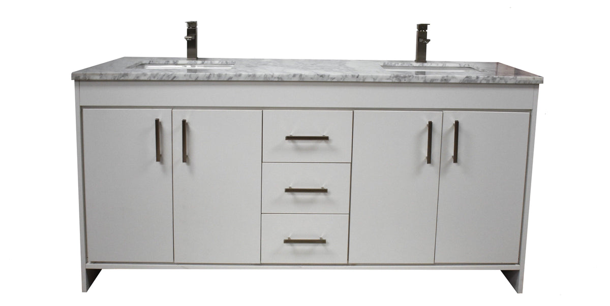 Volpa USA Capri 72" Modern Bathroom Double Sink Vanity White MTD-3572DW-1C f