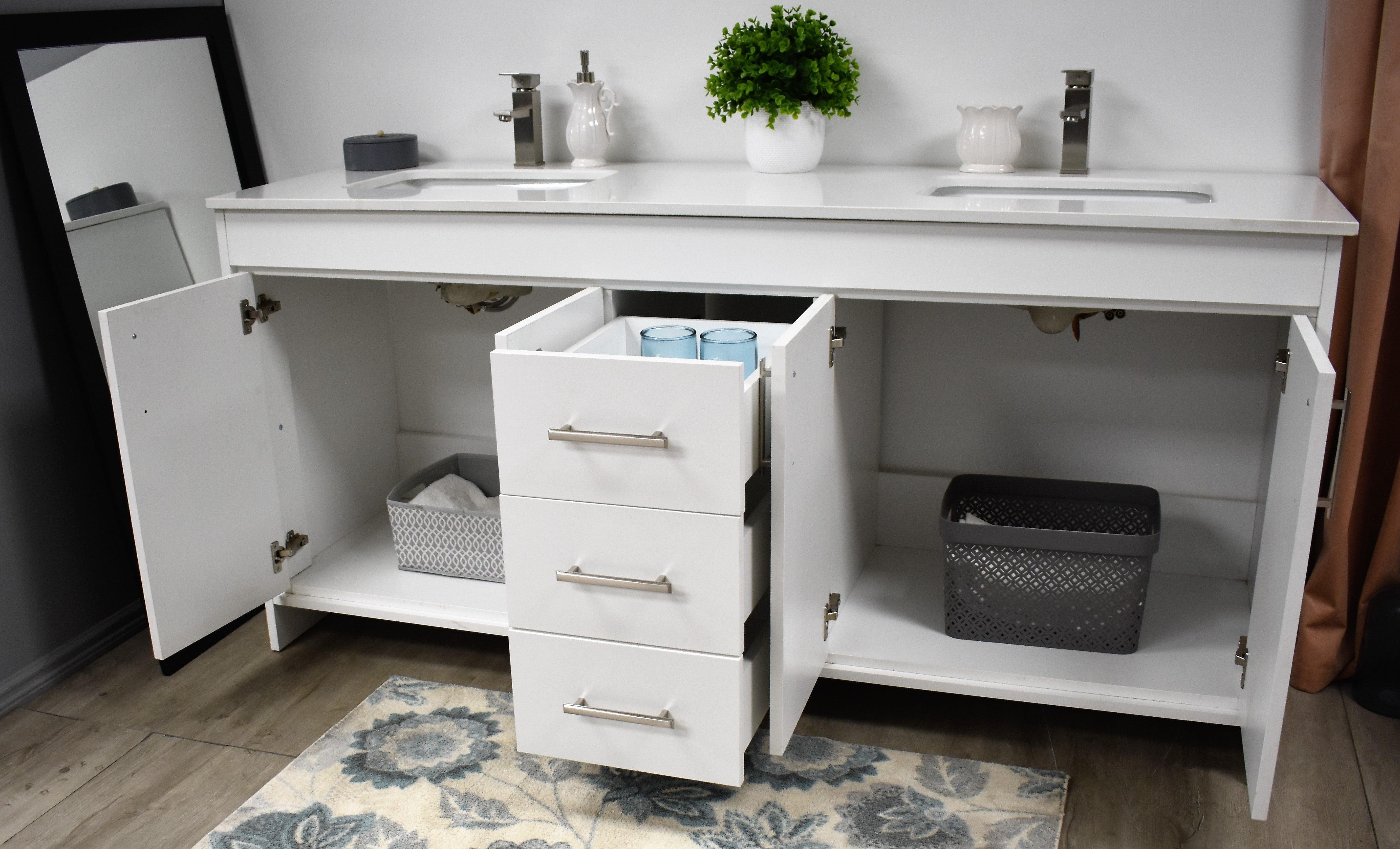 Volpa USA Capri 72" Modern Bathroom Double Sink Vanity White MTD-3572DW-1W aos