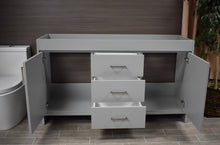 Load image into Gallery viewer, Rio 60&quot; Double Sink Cabinet only Grey MTD-360DG-0FrontOpen2