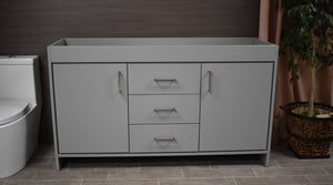 Rio 60" Double Sink Cabinet only Grey MTD-360DG-0Front