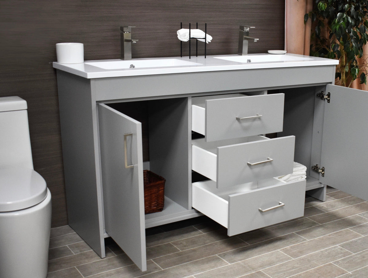 Rio 60" Vanity Grey MTD-360DG-3angleopenstaged1