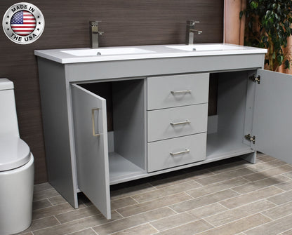 Rio 60" Vanity Grey MTD-360DG-3anglesemiopen