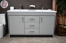 Load image into Gallery viewer, Rio 60&quot; Vanity Grey MTD-360DG-3frontstaged
