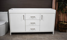 Load image into Gallery viewer, Rio 60&quot; Double Sink Cabinet only White MTD-360DW-0_front