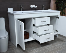 Load image into Gallery viewer, Rio 60&quot; Vanity White MTD-360DW-3angleopenstaged1