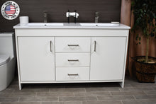 Load image into Gallery viewer, Rio 60&quot; Vanity White MTD-360DW-3frontstaged