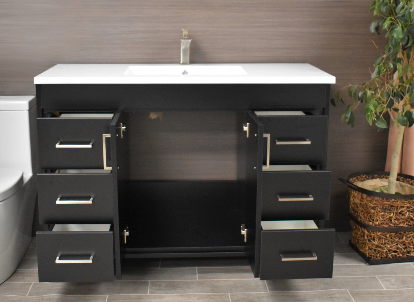 Rio 60" Vanity Black MTD-360SBK-3frontopen1