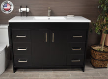Load image into Gallery viewer, Rio 60&quot; Vanity Black MTD-360SBK-3frontstaged