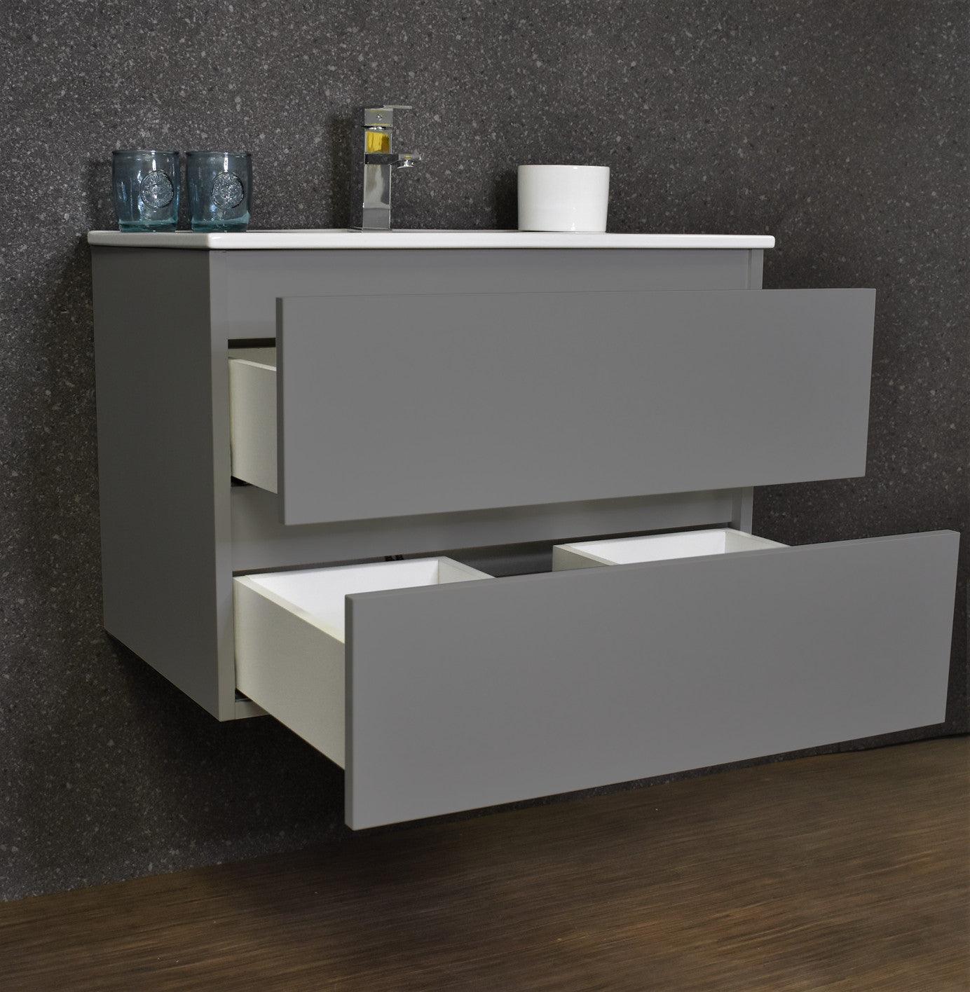 Volpa USA Salt [18D] 24" Wall-Mounted Floating Bathroom Vanity MTD-3624-P