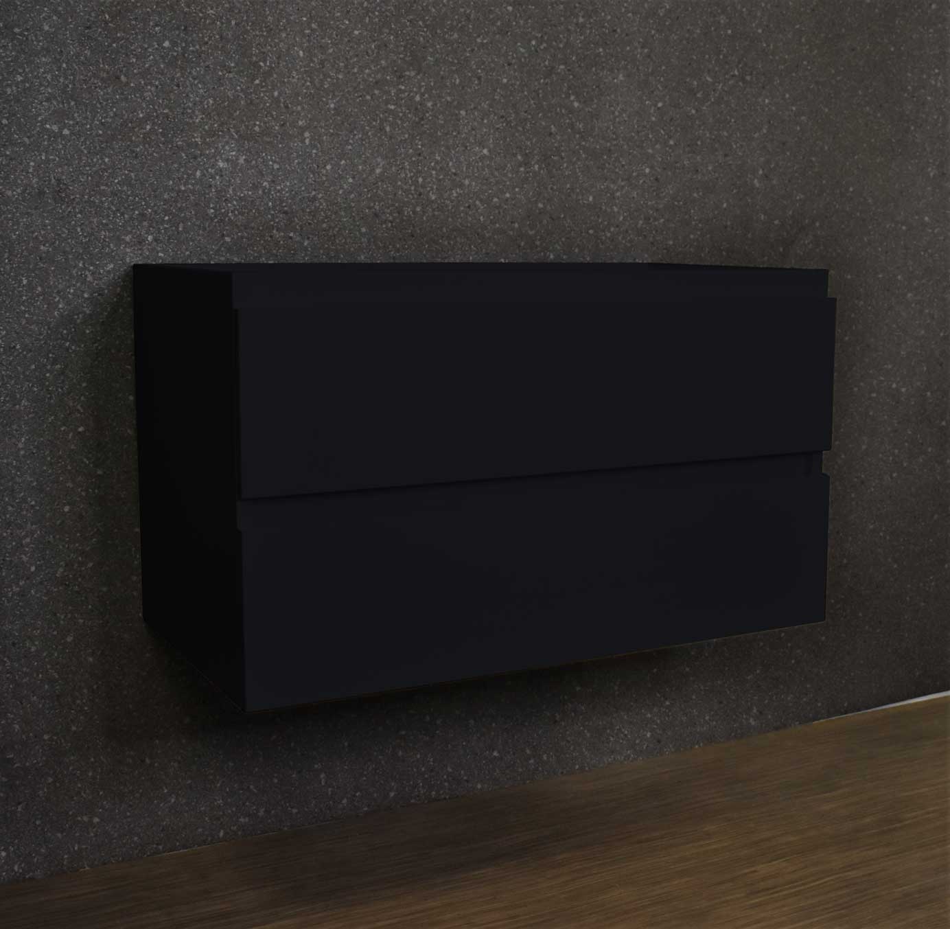 Salt [18D] 36" Cabinet only Black MTD-3636BK-0Angle_Black