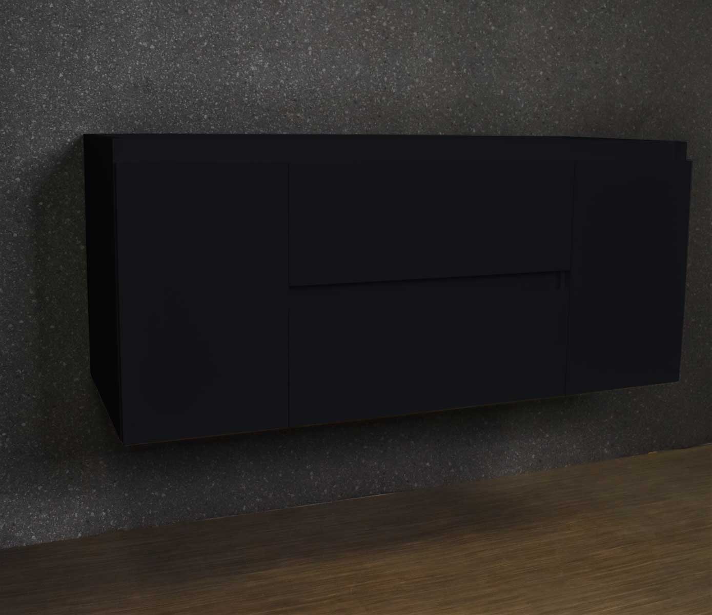 Salt [18D] 48" Cabinet only MTD-3648BK-0Angle_Black